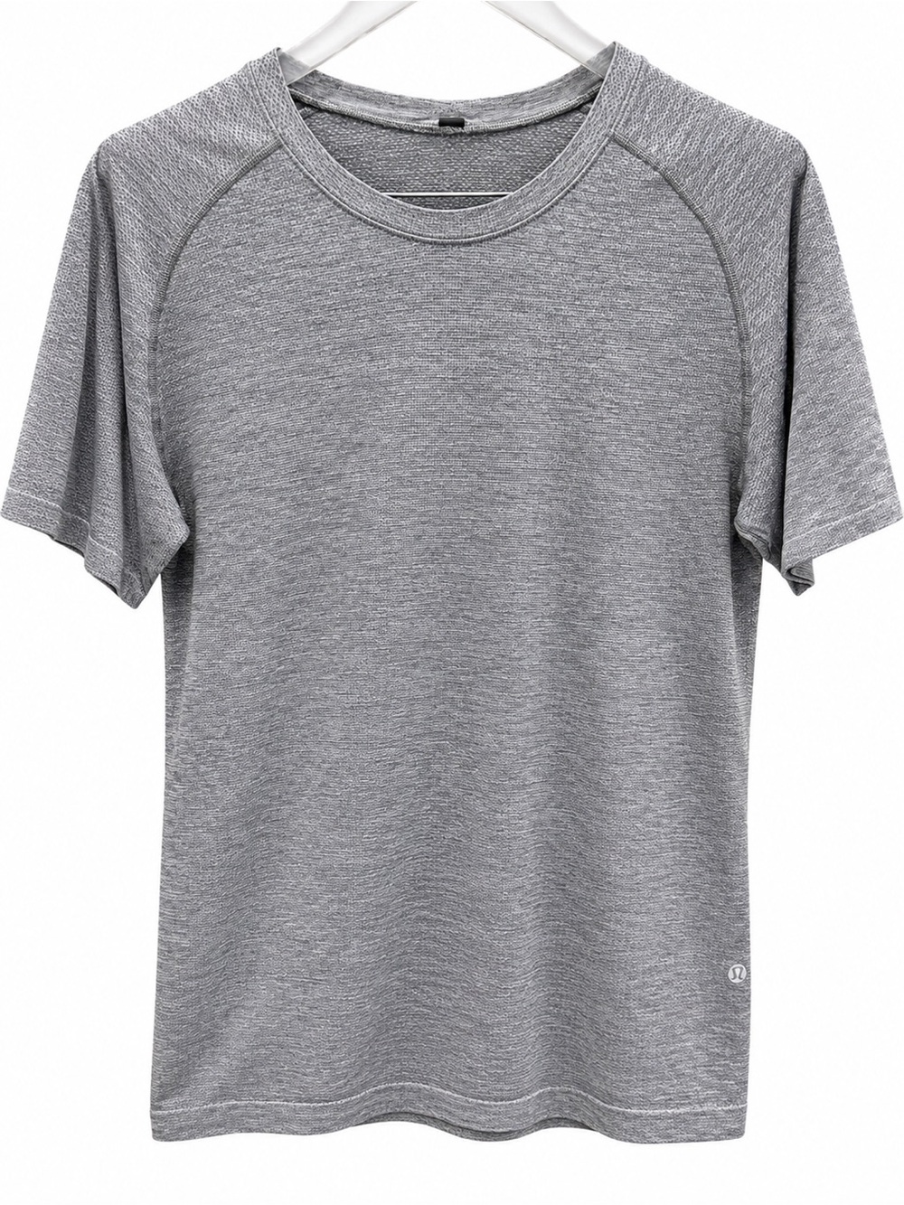 lululemon athletica Heathered Grey Short Sleeve Crew